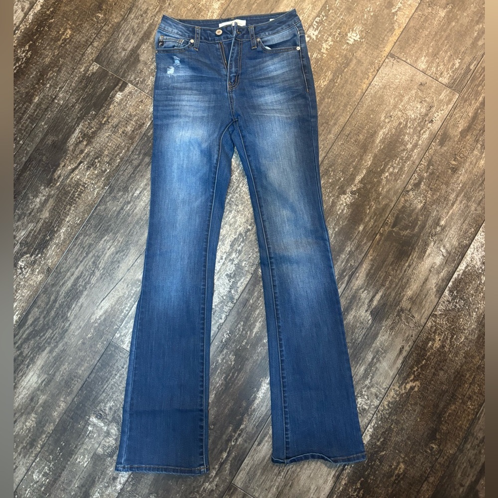 KanCan Dark Blue Flare Jeans